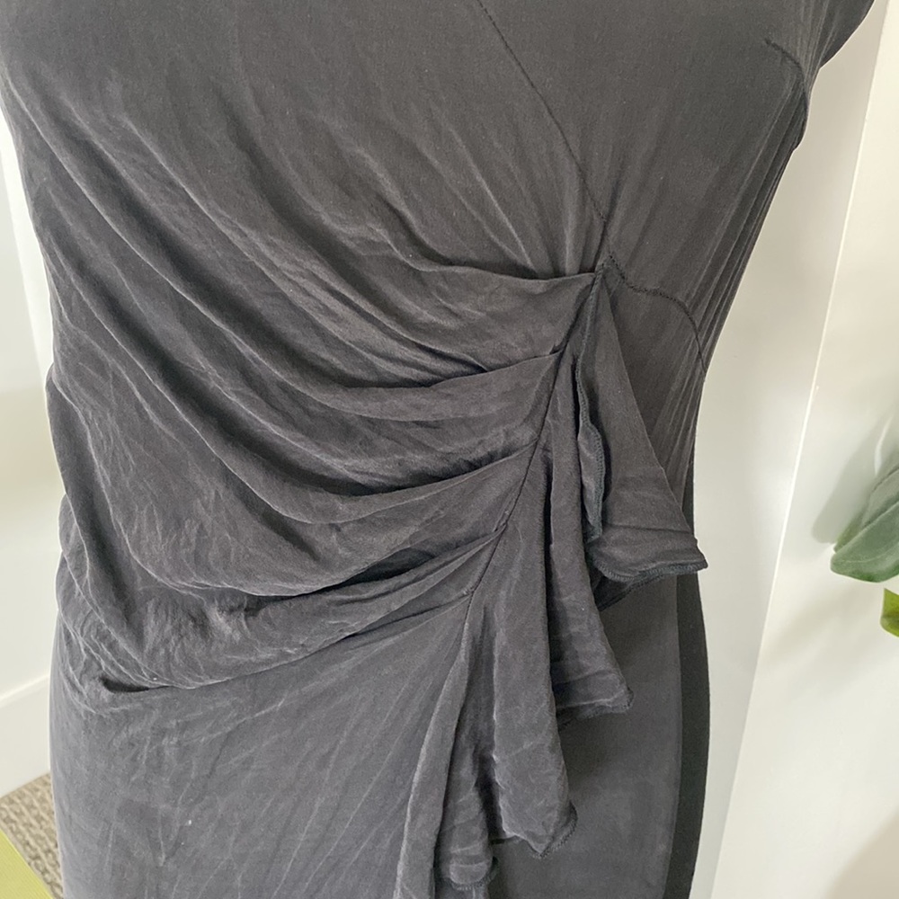 Black Rouched Dress - Picture 2 of 4